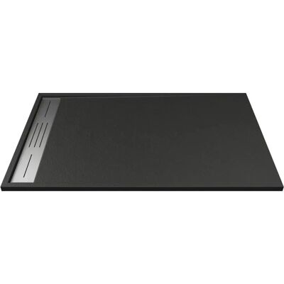Vente-unique LYROSA Resin Shower Tray - Black - 140x90cm Vente-unique LYROSA Resin Shower Tray - Black - 140x90cm