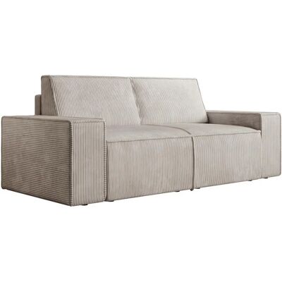 Vente-unique Beiger Samtsofa 2-Sitzer - Sofa Vente-unique Beiger Samtsofa 2-Sitzer - Sofa