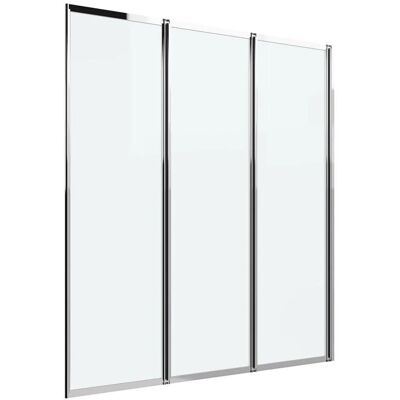 Składany parawan na wannę District - Chrom - 120x140 cm Składany parawan na wannę District - Chrom - 120x140 cm