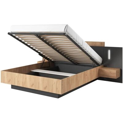 FRANCOLI Bed with Storage - 160x200 cm, LED, 2 Drawers FRANCOLI Bed with Storage - 160x200 cm, LED, 2 Drawers