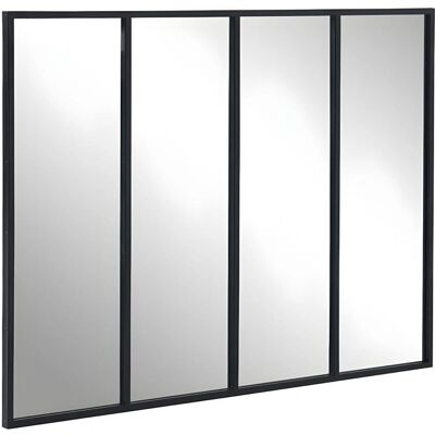 Ozaia Industrialny Lustro na Ścianę 120x90cm - Czarny Ozaia Industrialny Lustro na Ścianę 120x90cm - Czarny