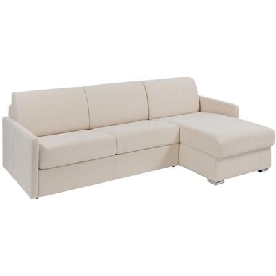 Vente-unique Canapé convertible beige 160cm - Publicité Vente-unique Canapé convertible beige 160cm - Publicité