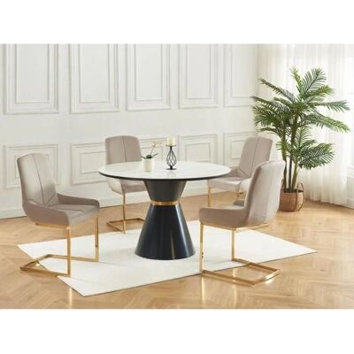 Vente-unique Modelo Berlona Juego de 2 Sillas de Terciopelo - Silla Vente-unique Modelo Berlona Juego de 2 Sillas de Terciopelo - Silla