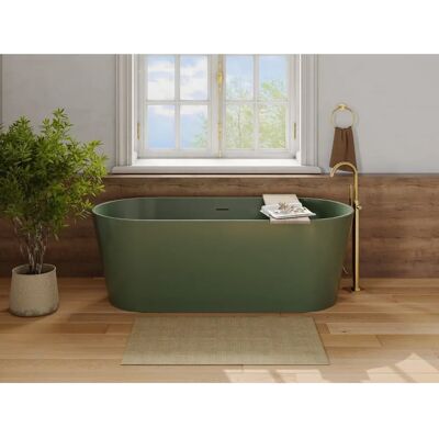Owalna wolnostojąca wanna LUZECA - 255L - 159x74x56cm Owalna wolnostojąca wanna LUZECA - 255L - 159x74x56cm