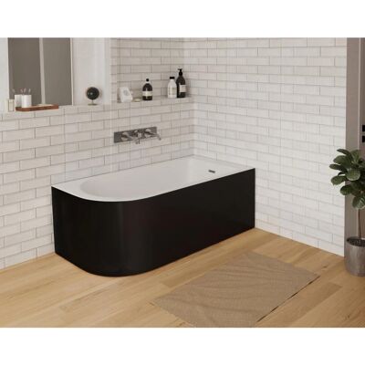Wanna Anika Shower&Design - Kąt prosty - 240L - Czarny Wanna Anika Shower&Design - Kąt prosty - 240L - Czarny