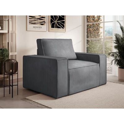 Vente-unique Amelia Sessel - 120x86x85 cm - Grau Vente-unique Amelia Sessel - 120x86x85 cm - Grau