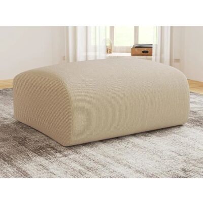 Maison Céphy POGNI Beiger Texturstoff Pouf Maison Céphy POGNI Beiger Texturstoff Pouf