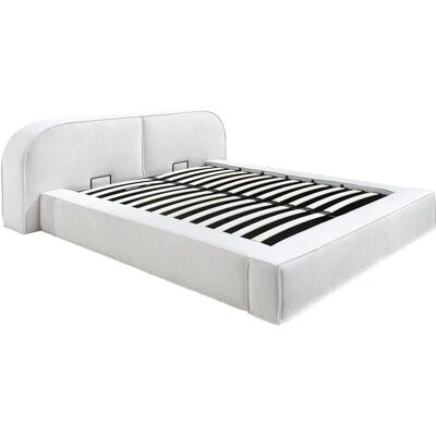 Lit Velours avec Rangement - 180x200cm - Sans Matelas Lit Velours avec Rangement - 180x200cm - Sans Matelas