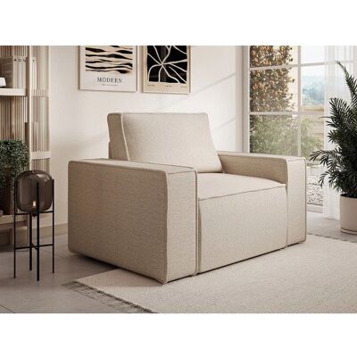 Vente-unique Polsterstuhl in Beige mit Textur Vente-unique Polsterstuhl in Beige mit Textur