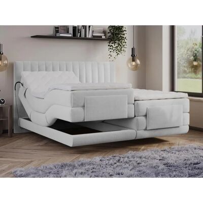 Lit boxspring de luxe européen Vente-unique - 2x80x200cm - Publicité Lit boxspring de luxe européen Vente-unique - 2x80x200cm - Publicité