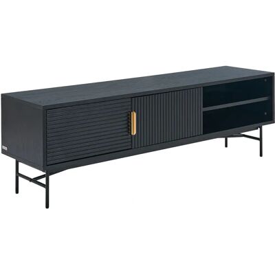 Meuble TV - 160x40x50 cm - Style Contemporain - Publicité Meuble TV - 160x40x50 cm - Style Contemporain - Publicité