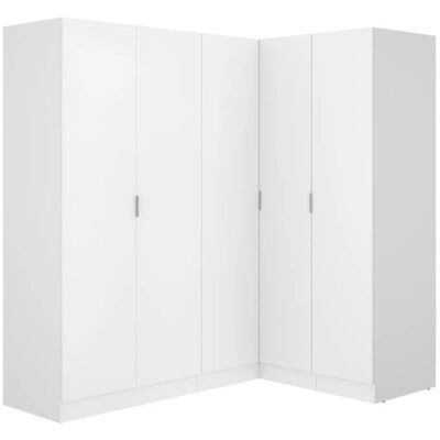 Listowel Eckschrank - 173cm, Weiß - Platzsparend Listowel Eckschrank - 173cm, Weiß - Platzsparend