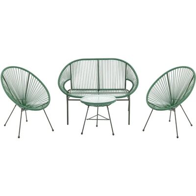 Mylia Alios III Garden Set - Resin & Steel Outdoor Furniture Mylia Alios III Garden Set - Resin & Steel Outdoor Furniture