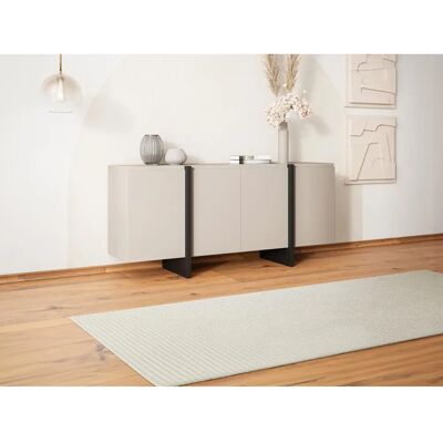 Vente-unique Buffet avec 4 portes en MDF - Beige et Noir - LUVONIA - Buffet - Publicité Vente-unique Buffet avec 4 portes en MDF - Beige et Noir - LUVONIA - Buffet - Publicité