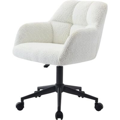 Silla de oficina Pascal Morabito - altura ajustable - Blanco y negro - Diseño moderno Silla de oficina Pascal Morabito - altura ajustable - Blanco y negro - Diseño moderno