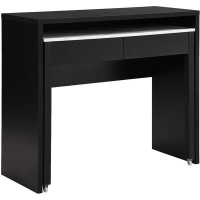 Vente-Unique Konsole Schreibtisch - Extasibles, 2 Schubladen, Schwarz/Weiß - Büromöbel Vente-Unique Konsole Schreibtisch - Extasibles, 2 Schubladen, Schwarz/Weiß - Büromöbel