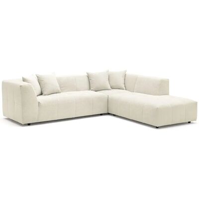 Maison Céphy Großes Richtiges Ecksofa - Samt & Polyester - 6 Sitze Maison Céphy Großes Richtiges Ecksofa - Samt & Polyester - 6 Sitze