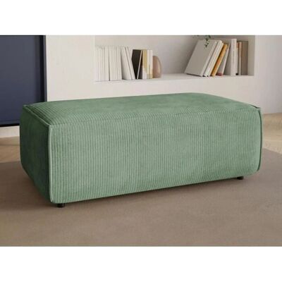 Vente-unique Amelia Grüner Samt-Pouf - Hocker Vente-unique Amelia Grüner Samt-Pouf - Hocker