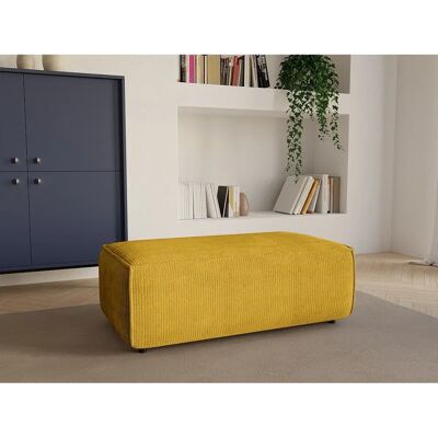 Vente-Unique Amelia Samt-Puff - Vintage-Stil - 1 Sitz - 102x69x42 cm Vente-Unique Amelia Samt-Puff - Vintage-Stil - 1 Sitz - 102x69x42 cm