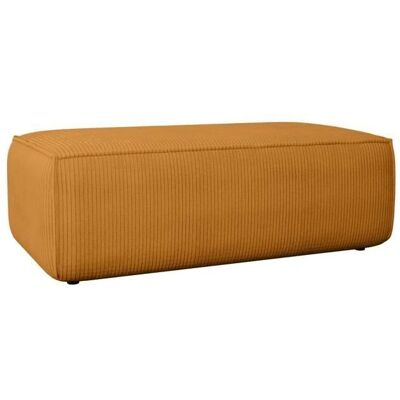 Vente-unique Amelia Samt- pouf - Orange Vente-unique Amelia Samt- pouf - Orange