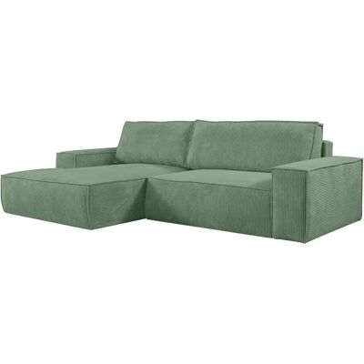 Vente-unique Amelia Ecksofa mit Samtvelours - Schlafcouch Vente-unique Amelia Ecksofa mit Samtvelours - Schlafcouch