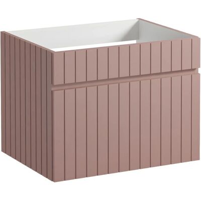 Vente-unique Pink Suspended Bathroom Cabinet - 60cm - SATARA Vente-unique Pink Suspended Bathroom Cabinet - 60cm - SATARA