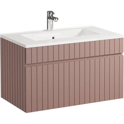 Mueble de baño rosa Vente-unique - 80cm - SATARA Mueble de baño rosa Vente-unique - 80cm - SATARA