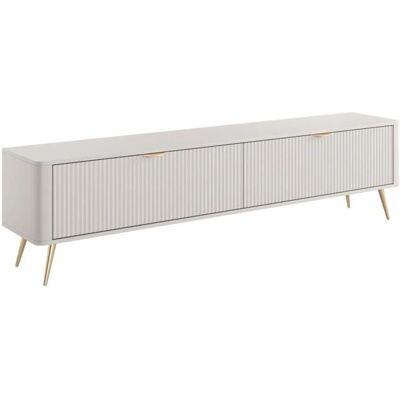Mueble de TV Beige Elonaria de Pascal Morabito - Ecológico Gran Almacenamiento Mueble de TV Beige Elonaria de Pascal Morabito - Ecológico Gran Almacenamiento