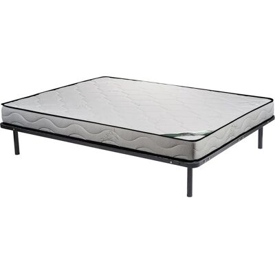 Ensemble lit bambou Naturea - 140x190 cm - Sommier + Matelas en mousse - Publicité Ensemble lit bambou Naturea - 140x190 cm - Sommier + Matelas en mousse - Publicité