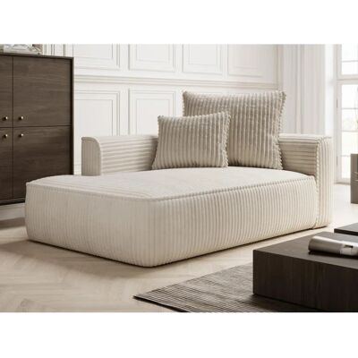 Vente-unique Canapé-Lit Pineta Beige Côté Gauche - Chaise Longue - Publicité Vente-unique Canapé-Lit Pineta Beige Côté Gauche - Chaise Longue - Publicité