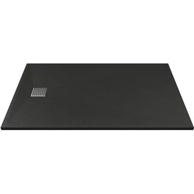 Vente-unique Black Resin Shower Tray 120x80cm - Modern Design Vente-unique Black Resin Shower Tray 120x80cm - Modern Design