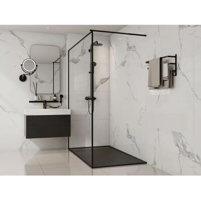 LYROSA Schwarzes Resin Duschwanne LYROSA Schwarzes Resin Duschwanne