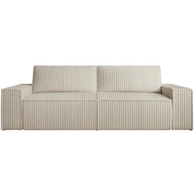 Vente-unique Beiger Velours 4-Sitzer Schlafsofa - Sofa Bett Vente-unique Beiger Velours 4-Sitzer Schlafsofa - Sofa Bett