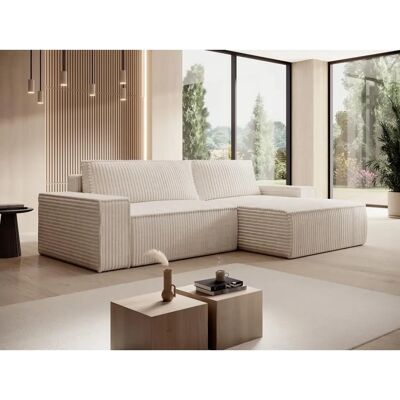 Vente-unique Amelia Ecksofa aus Velours - Sofa Vente-unique Amelia Ecksofa aus Velours - Sofa