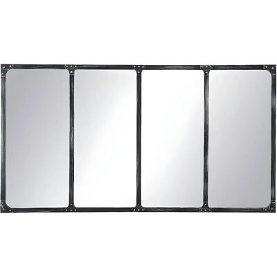 Lustro ścienne Ozaia Maastricht - 4 paneli styl industrialny - 140x75 cm Lustro ścienne Ozaia Maastricht - 4 paneli styl industrialny - 140x75 cm