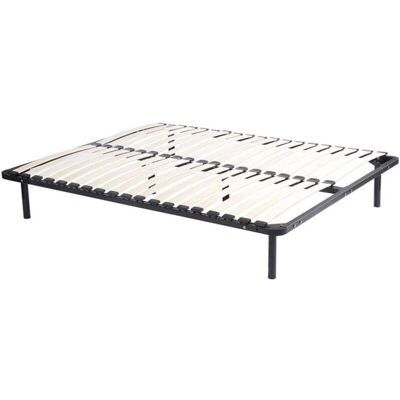 Vente-unique Kalista Metal Bed Frame - 180x200cm - 2x19 Slats Vente-unique Kalista Metal Bed Frame - 180x200cm - 2x19 Slats