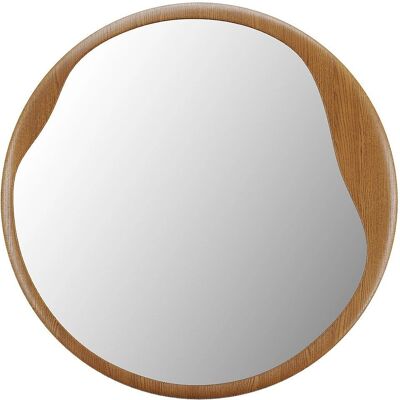 Vente-unique Rundspiegel aus Hevea-Holz - 60cm - Natur - Wandmontage Vente-unique Rundspiegel aus Hevea-Holz - 60cm - Natur - Wandmontage