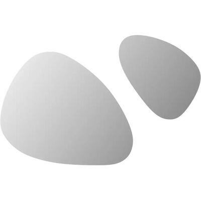 YULIMI Organische Wandspiegel Set - 2 Stück, 40x41cm & 65x55cm - Modernes Dekor YULIMI Organische Wandspiegel Set - 2 Stück, 40x41cm & 65x55cm - Modernes Dekor