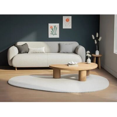 Vente-unique Tapis Girona Beige 120x180cm Effet Shaggy Organique - Publicité Vente-unique Tapis Girona Beige 120x180cm Effet Shaggy Organique - Publicité