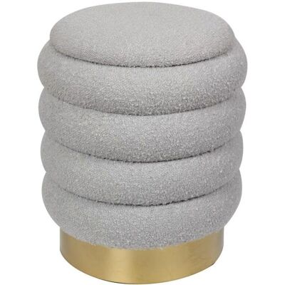 Ottoman de rangement gris Esdalo Vente-unique - Pouf - Publicité Ottoman de rangement gris Esdalo Vente-unique - Pouf - Publicité