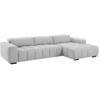Vente-unique LOPONZA Grau Texturiertes Stoffsofa 5-Sitzer - Sofa Vente-unique LOPONZA Grau Texturiertes Stoffsofa 5-Sitzer - Sofa
