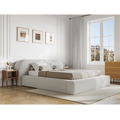 Lit coffre en Velours Maison Céphy - 180x200cm - avec Matelas - Publicité Lit coffre en Velours Maison Céphy - 180x200cm - avec Matelas - Publicité