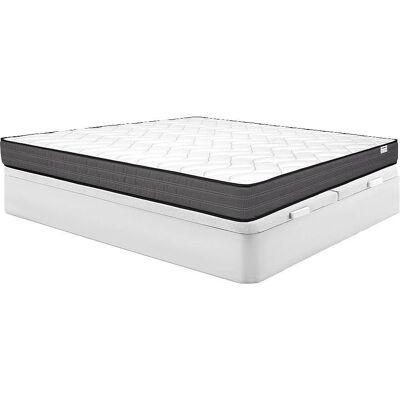 Ysmée Weiß Stauraumsbett-Set - 180x200cm - Komfort & Unterstützung Ysmée Weiß Stauraumsbett-Set - 180x200cm - Komfort & Unterstützung
