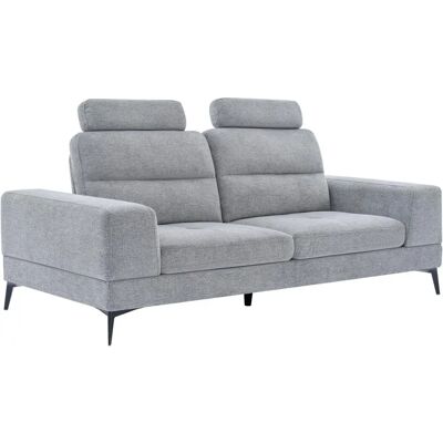 Vente-unique UDALIO Canapé 3 Places en Tissu Texturé Gris - Canapé - Publicité Vente-unique UDALIO Canapé 3 Places en Tissu Texturé Gris - Canapé - Publicité