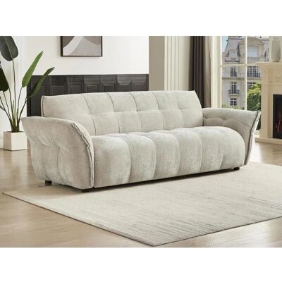 Vente-unique NAPIZO Canapé 3 Places - Tissu Beige - Publicité Vente-unique NAPIZO Canapé 3 Places - Tissu Beige - Publicité