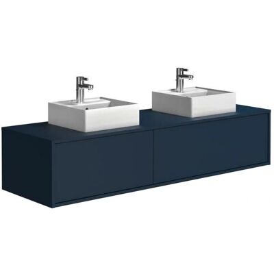 Vente-unique Móvel de banheiro com duas pias - 150cm Vente-unique Móvel de banheiro com duas pias - 150cm