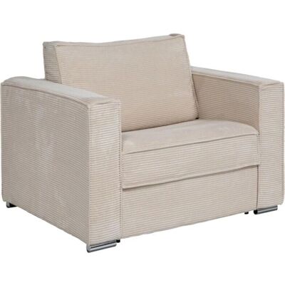 Canapé convertible Loreto Beige - 70cm Lit - Publicité Canapé convertible Loreto Beige - 70cm Lit - Publicité