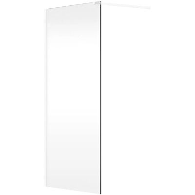 Daren Italienisches Duschpaneel - Fix, Mattweiß, 6mm Glas Daren Italienisches Duschpaneel - Fix, Mattweiß, 6mm Glas