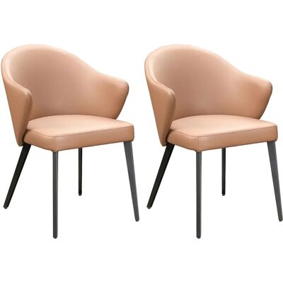 Fauteuil Mibelly en Cuir Camel de Maison Céphy - Mobilier Intérieur - Publicité Fauteuil Mibelly en Cuir Camel de Maison Céphy - Mobilier Intérieur - Publicité