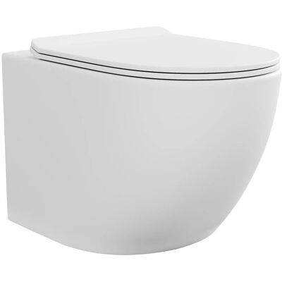Vente-unique Javoine wisząca toaleta ceramiczna - Higieniczny design bez krawędzi Vente-unique Javoine wisząca toaleta ceramiczna - Higieniczny design bez krawędzi